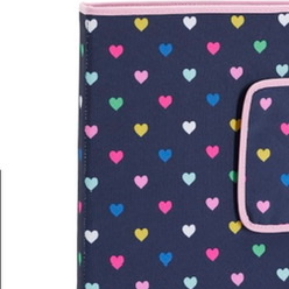 Pottery Barn Hearts Binder & matching pencil holder. Future medical students..